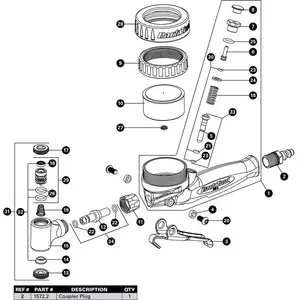 Park Tool Kit De Pièces De Rechange Pour Pompe 1572.2 3/8´´ Inf-2 One Size pas cher