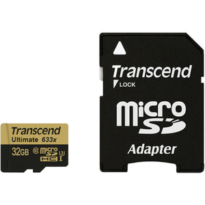 Transcend microSDHC 32 Go Ultimate UHS-I 633x (95 Mb/s) pas cher