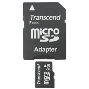 Transcend TS2GUSD mémoire flash 2 Go MicroSD NAND pas cher
