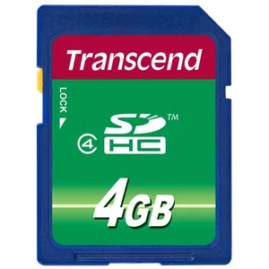 Transcend Information Transcend - Carte mémoire flash - 4 Go - Class 4 - SDHC pas cher