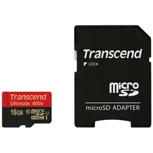 Transcend 16GB microSDHC Class 10 UHS-I (Ultimate) 16 Go MLC Classe 10 pas cher
