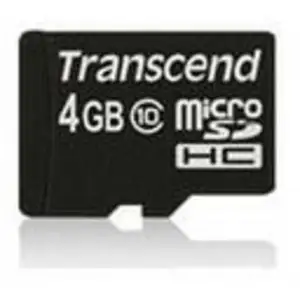 Transcend TS4GUSDHC10 mémoire flash 4 Go MicroSDHC NAND Classe 10 pas cher