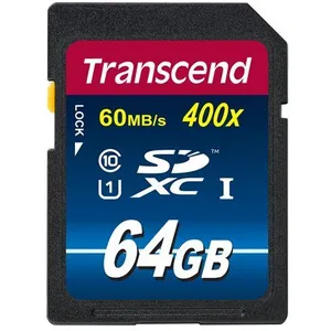 Transcend TS64GSDU1 mémoire flash 64 Go SDXC NAND Classe 10 pas cher
