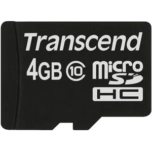 Transcend TS4GUSDC10 mémoire flash 4 Go MicroSDHC NAND Classe 10 pas cher
