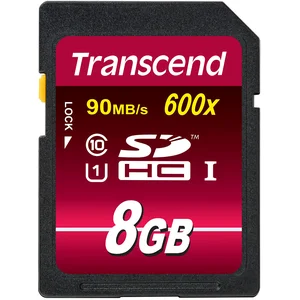 Transcend TS8GSDHC10U1 mémoire flash 8 Go SDHC MLC Classe 10 pas cher