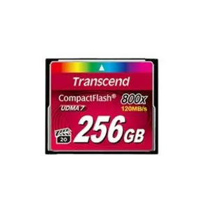 Transcend 256GB 800x CF 256 Go CompactFlash pas cher