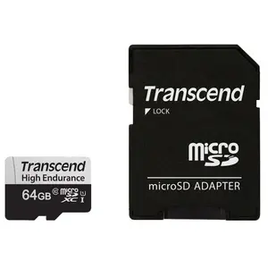 Comparateur de prix : Carte microSDXC Transcend USD350V 64 Go avec adaptateur SD, NAND, V30