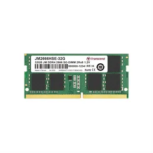 Comparateur de prix : Transcend JM2666HLE-32G 32GB DDR4 2666MHz U-DIMM 2Rx8 1.2V