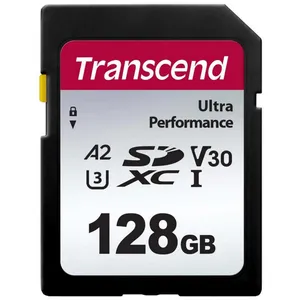 Transcend - sdxc 340S 128GB Class 10 uhs-i U3 A2 V30 (TS128GSDC340S) pas cher