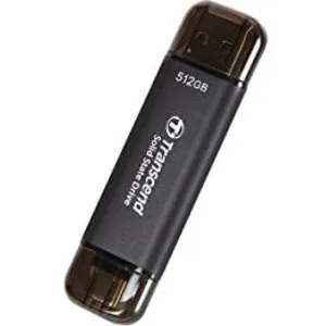 Comparateur de prix : Transcend ESD310 512 Go - Noir - SSD externe USB-C & USB-A