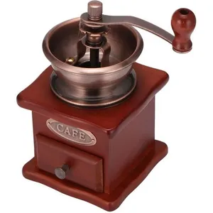 ONEVER Moulin À Café Manuel En Bois Vintage RetroVendu parcdiscount
