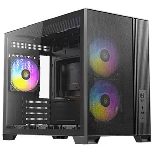 Comparateur de prix : ANTEC FLUX M ATX/Micro-ATX/ITX Boîtier Midi Tour PC , noir