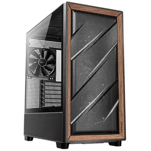 Comparateur de prix : Antec 0-761345-10133-2 unité centrale Midi Tower Noir, Bois