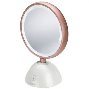 Comparateur de prix : Miroir sans fil Revlon retro éclairé RVMR9029UKE Blanc - Blanc