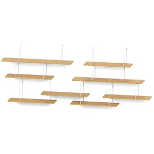 Duo étagère en chêne et acier blanc Link - Studio HausenVendu parslowood-interior