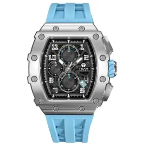 Montre Bracelet Tsar Bomba TB8204Q36 - CHRONO QUARTZ ACIER SILICONE BL... pas cher