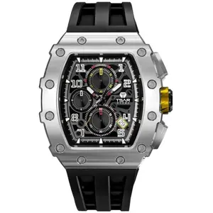 Montre Bracelet Tsar Bomba TB8204Q31 - CHRONO QUARTZ ACIER SILICONE NO... pas cher
