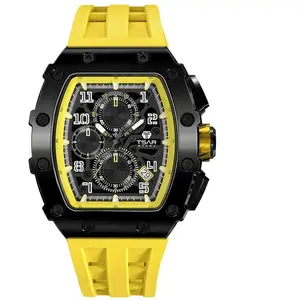 Montre Bracelet Tsar Bomba TB8204Q07 - CHRONO QUARTZ PVD NOIR SILICONE... pas cher