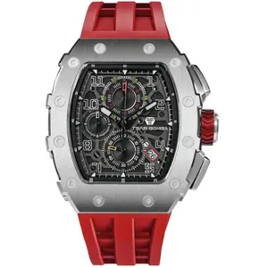 Montre Bracelet Tsar Bomba TB8204Q33 - CHRONO QUARTZ ACIER SILICONE RO... pas cher