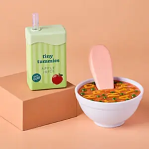 Coffret repas soupe alphabet et jus de pomme magiques pour poupée pas cher
