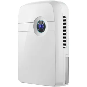 OUKANING Mini déshumidificateur électrique 2500 ML avec minuterie sans bruit pour salon, salle de bain, chambre à coucher, 42 Watts