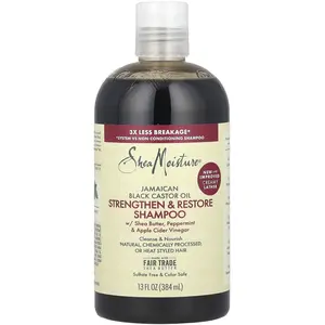 Shea Moisture Huile de Ricin Noir Jamaïcain Shampooing Réparateur 384m... pas cher