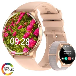 Blackview Montre Connectée Femme 1.43" Cadre métallique rond Smartwatc... pas cher
