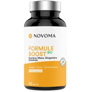Comparateur de prix : NOVOMA Formule Boost Bio - 90 Gélules