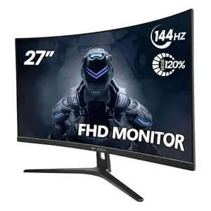 CRUA Moniteur gaming incurvé 27" | FHD 1920 x 1080p, 144 Hz, écran VA ...