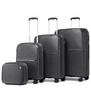 British Traveller Set de 4 Valise Légere à 4 roulettes avec Serrure TS... pas cher