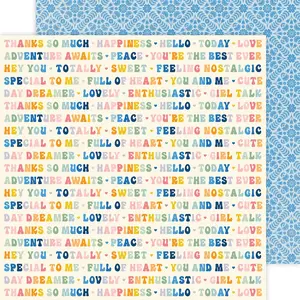 American Crafts Flower Child Papier imprimé Day Dreamer pas cher