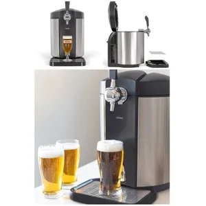 LIVOO Tireuse à bière INOX Compatible avec fûts Heineken® de 5 L refroidissement thermoélectrique intégré pas cher