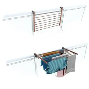 Foxydry Duo 82 - Etendoir à linge pliant Corten pas cher