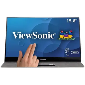 Ecran PC portable ViewSonic TD1655 Ecran tactile 16" LED Noir et Gris pas cher