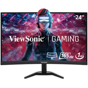 Écran Gaming Incurvé 24" ViewSonic VX2468-PC-MHD - 165 Hz HDMI/DisplayPort pas cher