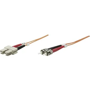 Ic intracom Intellinet 2.0m St-SC M/M câble de Fibre Optique 2 m OM2 Orange pas cher