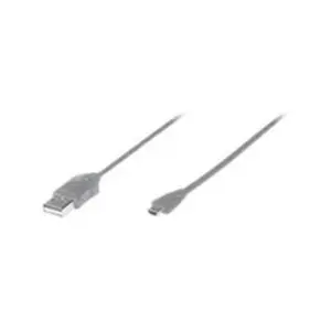 Manhattan - Câble USB - USB (M) pour mini USB type B (M) - USB 2.0 - 3 m - gris pas cher