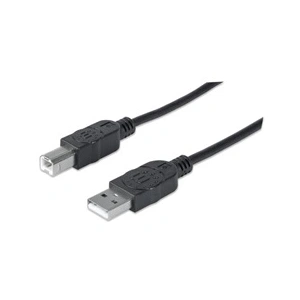 Câble usb usb 2.0 usb-a mâle, usb-b mâle 5.00 m noir 337779 - Manhattan pas cher