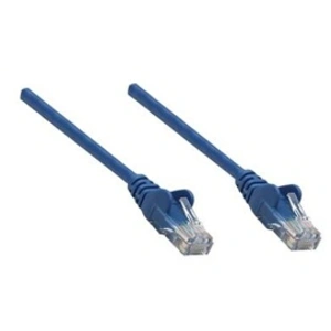 Intellinet Network Patch Cable, Cat5e, 1m, Blue, CCA, U/UTP, PVC, RJ45, Gold Plated Contacts, Snagless, Booted, Lifetime Warranty, Polybag - CordonVendu pardarty