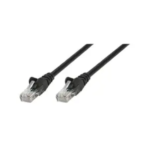 INTELLINET Cordon ethernet 5m RJ45 CAT5 UTP - Noir avec protection pas cher