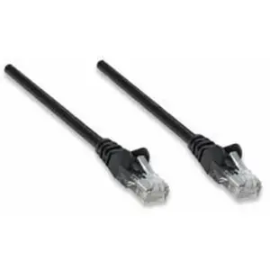 Intellinet 345378 RJ45 Câble réseau, câble patch CAT 5e U/UTP 10.00 m noir pas cher