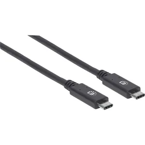 Manhattan 355223 SuperSpeed + C Câble de raccordement USB, Noir 1 m pas cher