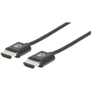 Comparateur de prix : Manhattan 394376 ultradünnes câble hdmi haute vitesse avec canal ethernet 3 m noir