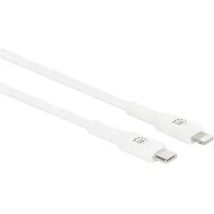 Comparateur de prix : Manhattan - Câble usb usb-c® mâle, Connecteur Lightning 1.00 m blanc 394512