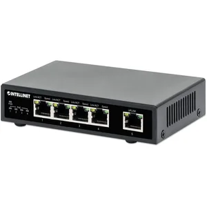 Comparateur de prix : CONMUTADOR INTELLINET DE 5 PUERTOS GIGABIT POE+ DE 62 W