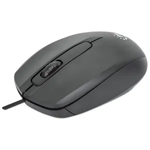 Manhattan 190190 souris Ambidextre USB Type-A Optique 1000 DPI 190190 pas cher