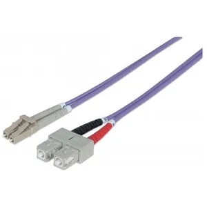 Comparateur de prix : Intellinet Câble Fibre Optique 750929 Om4 Lc Sc 2 M