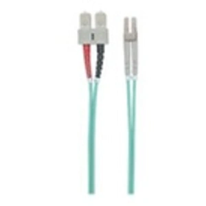 Comparateur de prix : Intellinet 750912 câble de Fibre Optique 1 m LC SC OM3 Couleur Aqua