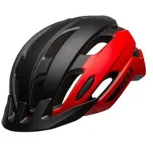 Casque bell trace mat rouge noir pas cher