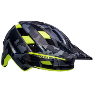 Bell Bike Super Air Spherical Casques de vélo Adulte Unisexe, Camo Mat/Hi-Viz, m